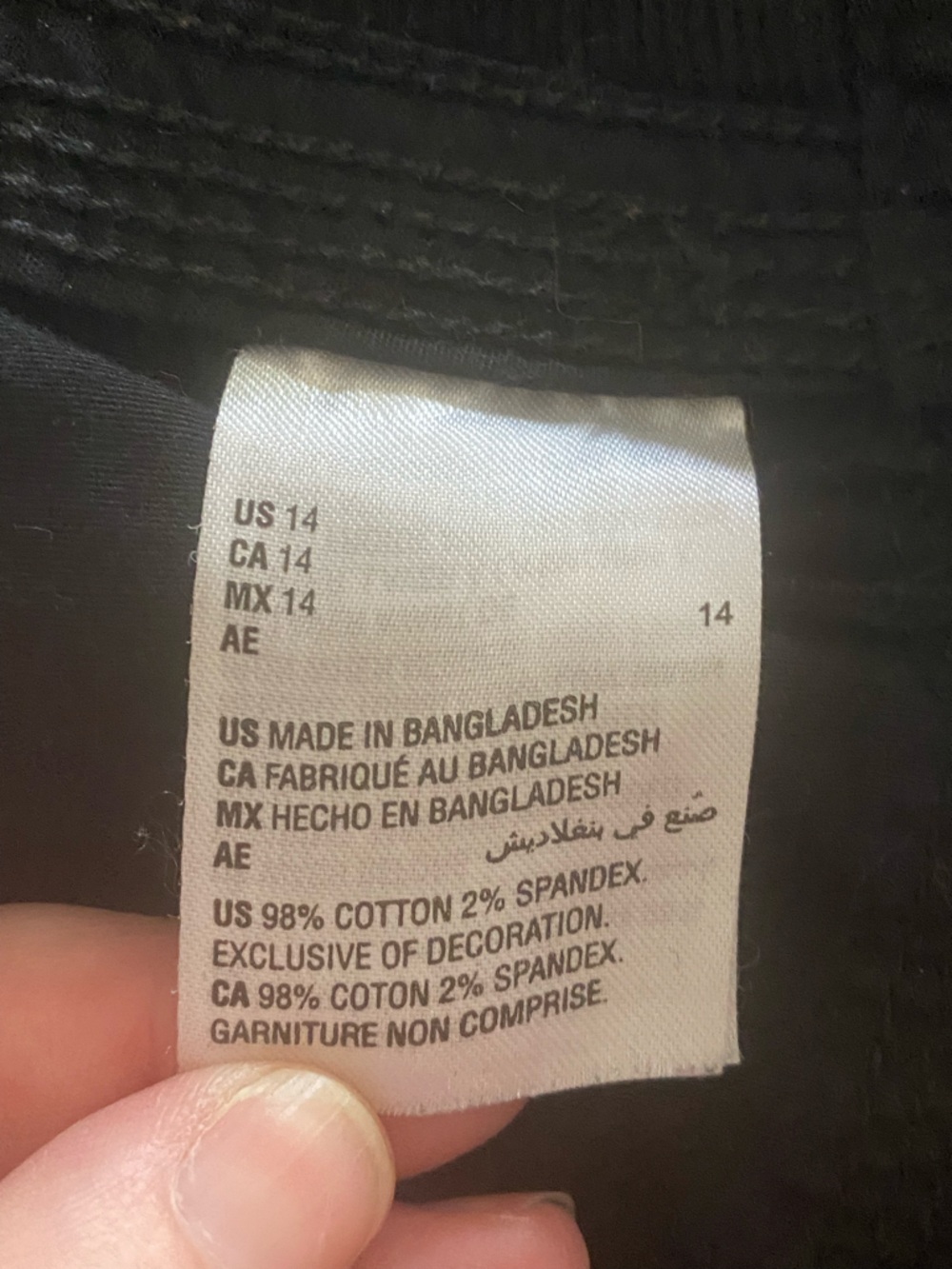 Style & Co 14 Black Cargo Pants - Picture 10 of 12